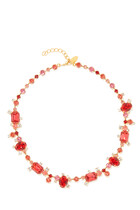Mini Noora Necklace Mulberry Red
